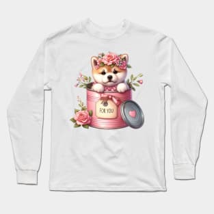 Valentine Akita Dog For You Long Sleeve T-Shirt